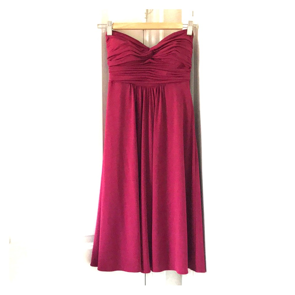 Laundry evening dress maroon baby doll 2